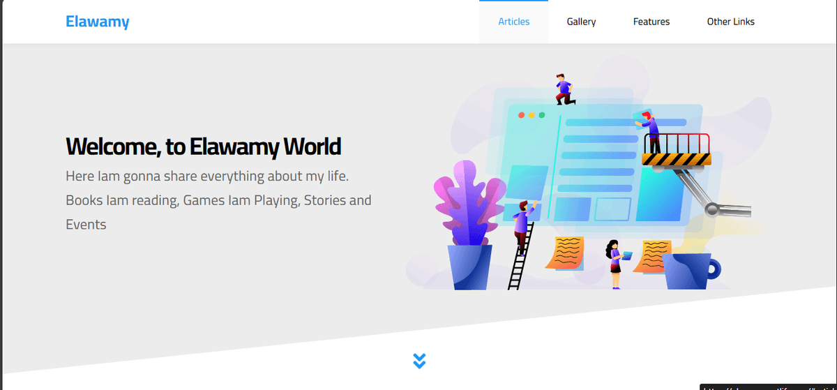 Landing Page with Multiple Sections